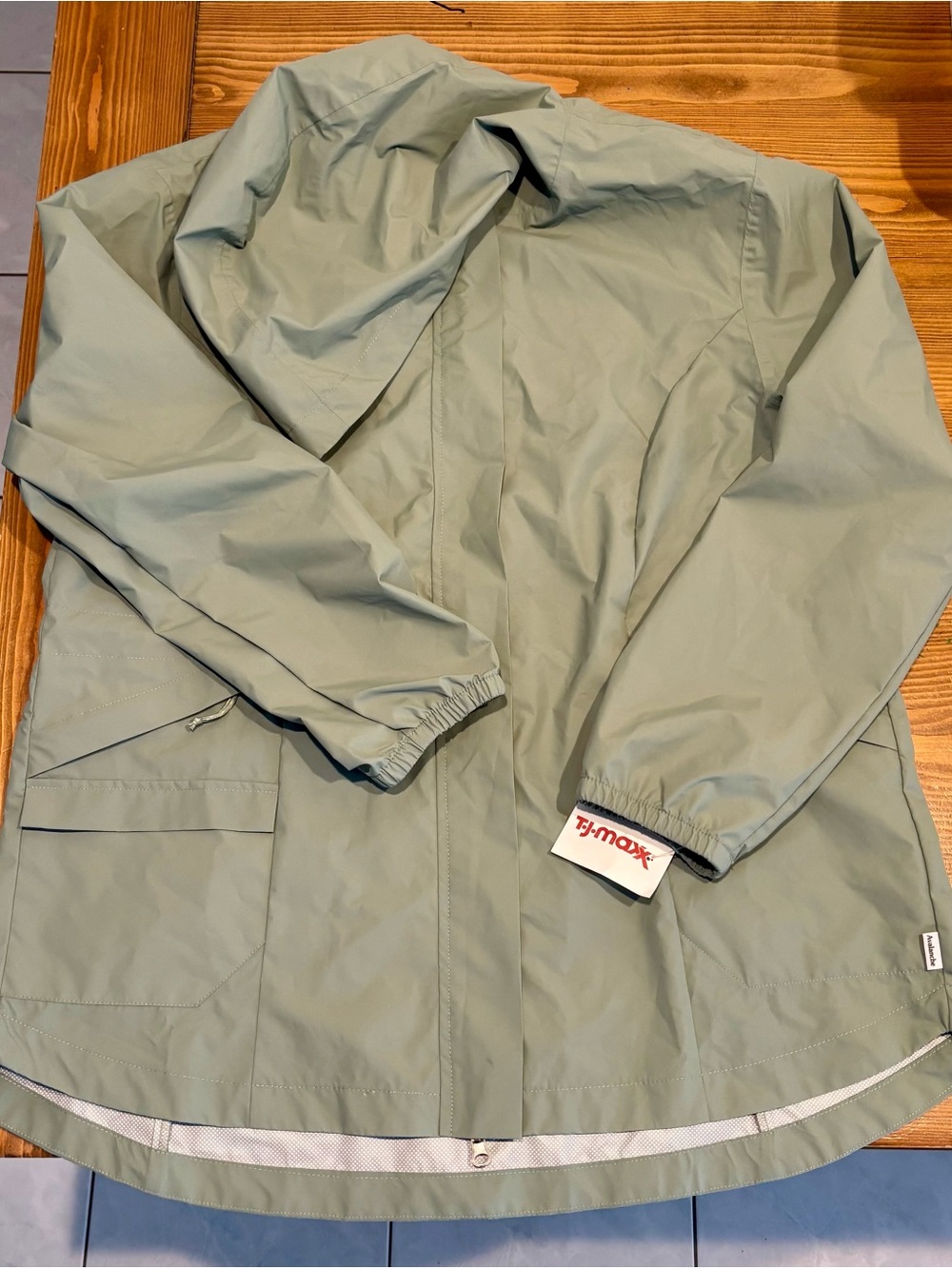 Sage Green Lightweight Rain Coat